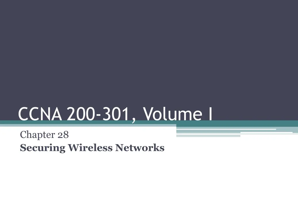 ccna 200 301 volume i chapter 28 securing