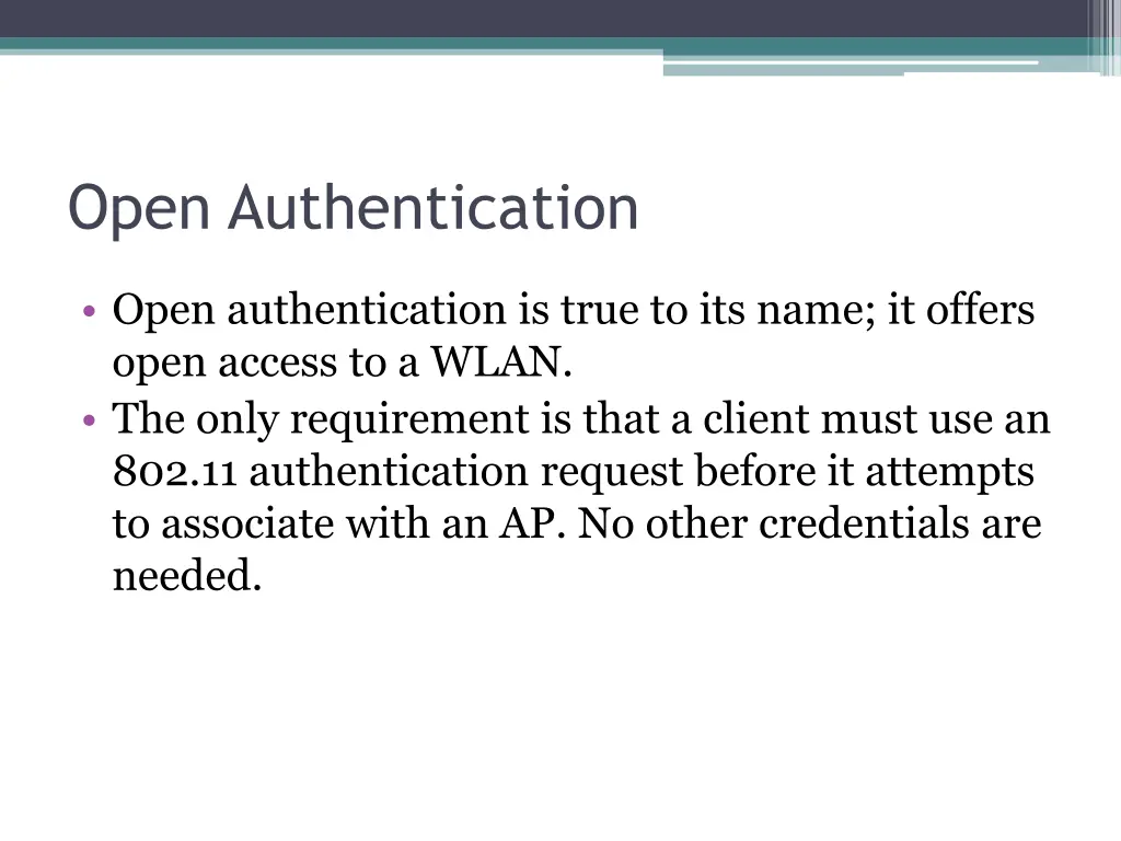 open authentication
