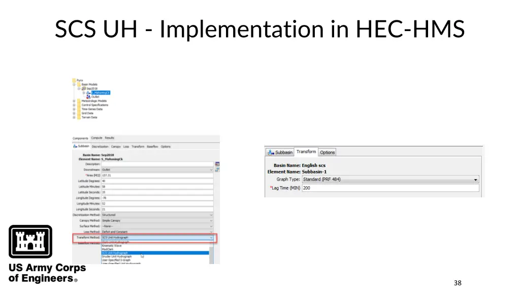 scs uh implementation in hec hms