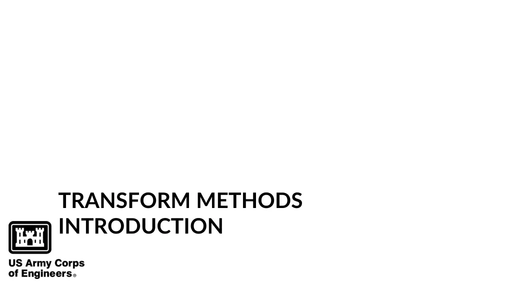 transform methods introduction