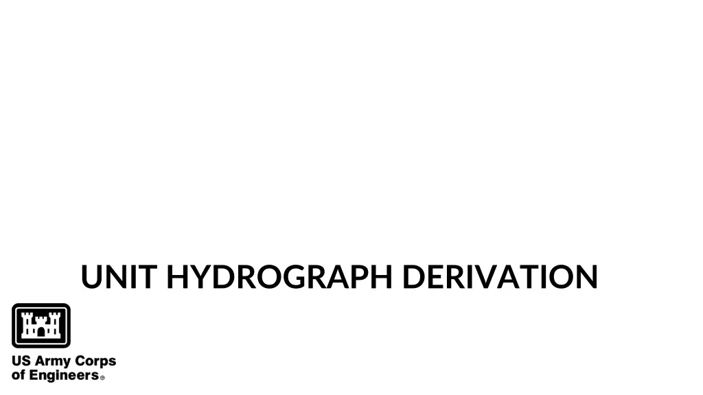 unit hydrograph derivation