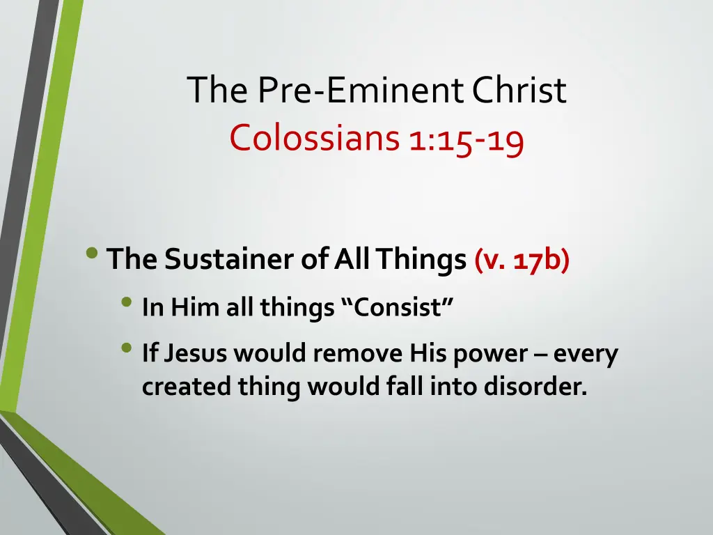 the pre eminent christ colossians 1 15 19 2