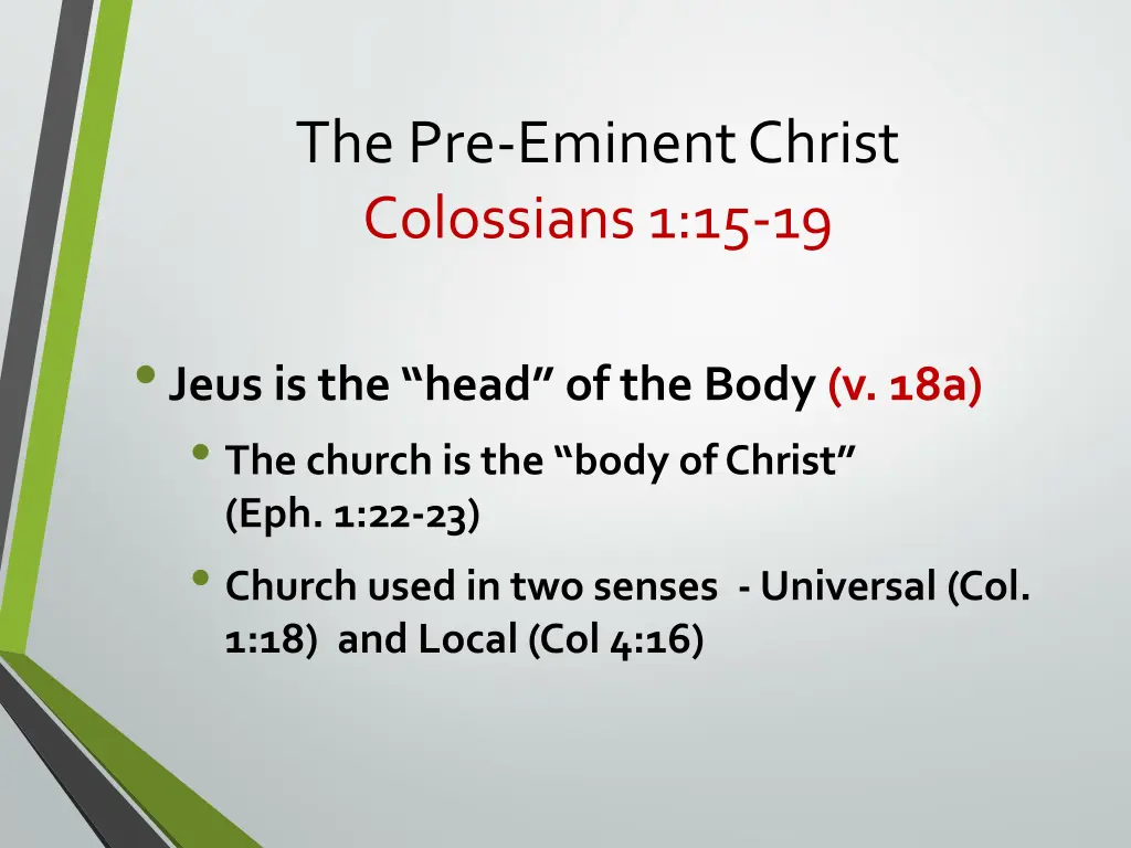 the pre eminent christ colossians 1 15 19 3