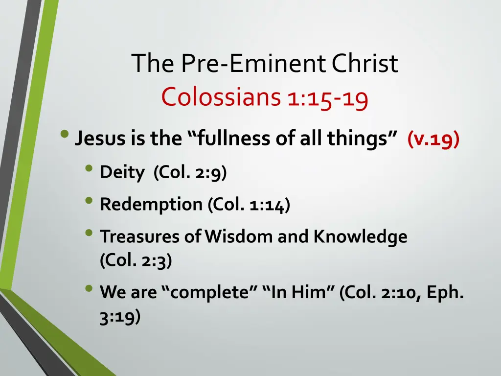the pre eminent christ colossians 1 15 19 jesus