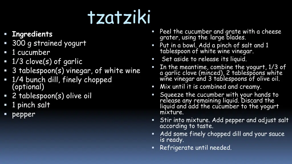 tzatziki