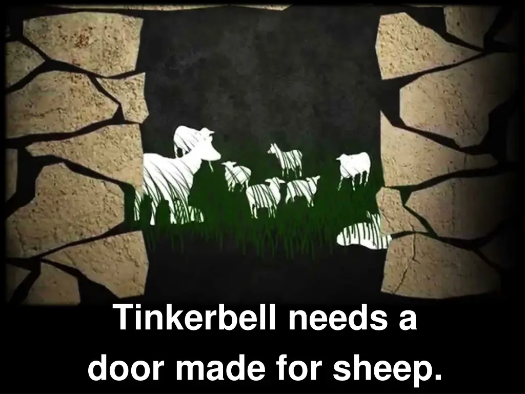 tinkerbell needs a door made for sheep