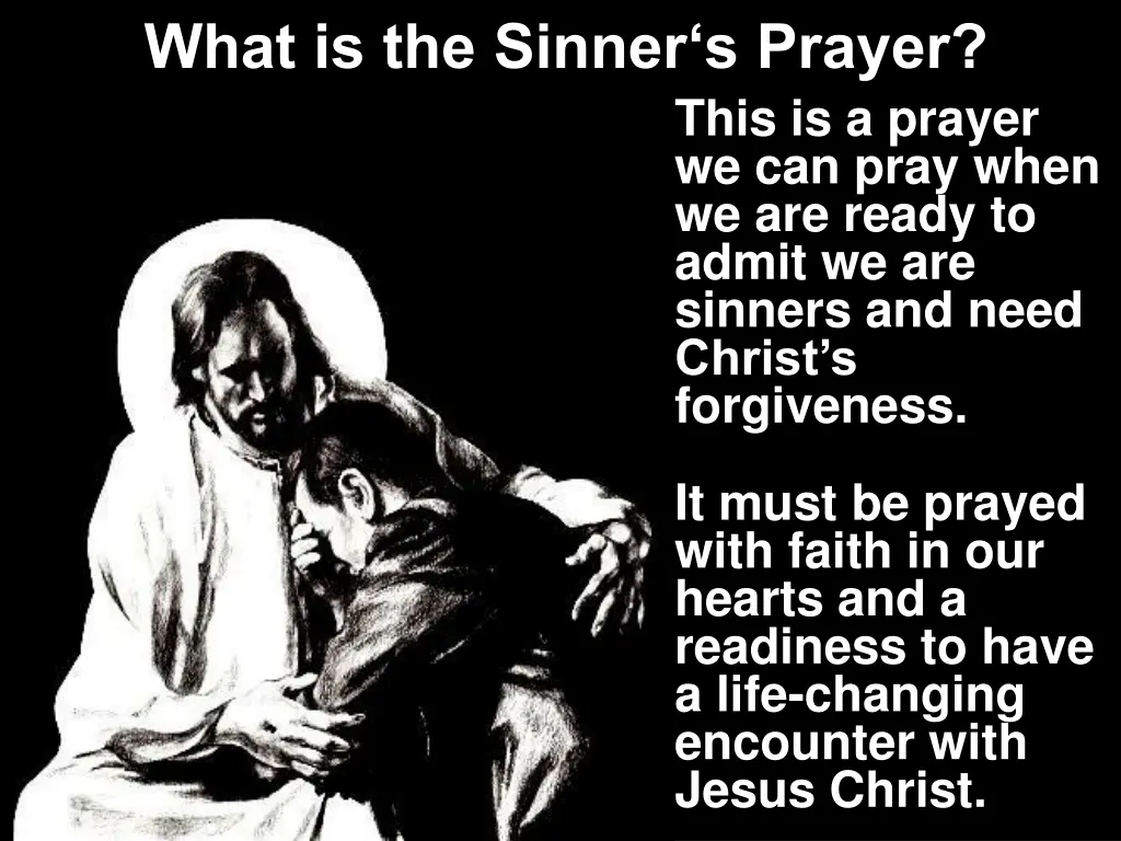 what is the sinner s prayer
