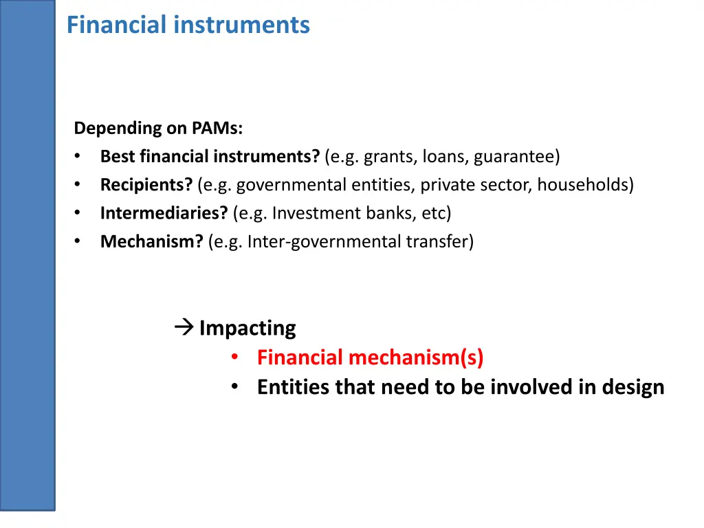 financial instruments