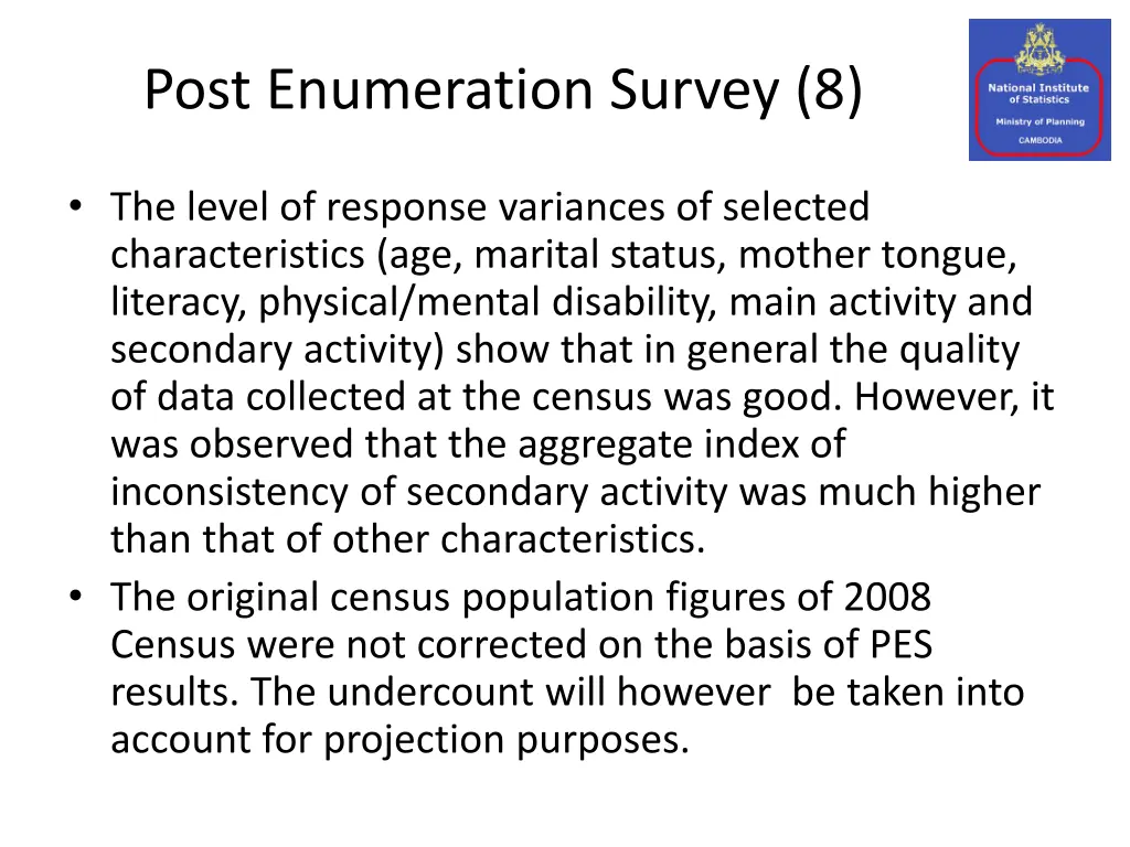 post enumeration survey 8