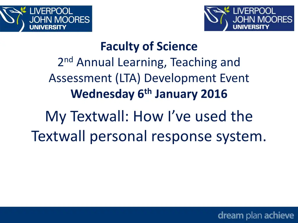 faculty of science 2 nd annual learning teaching
