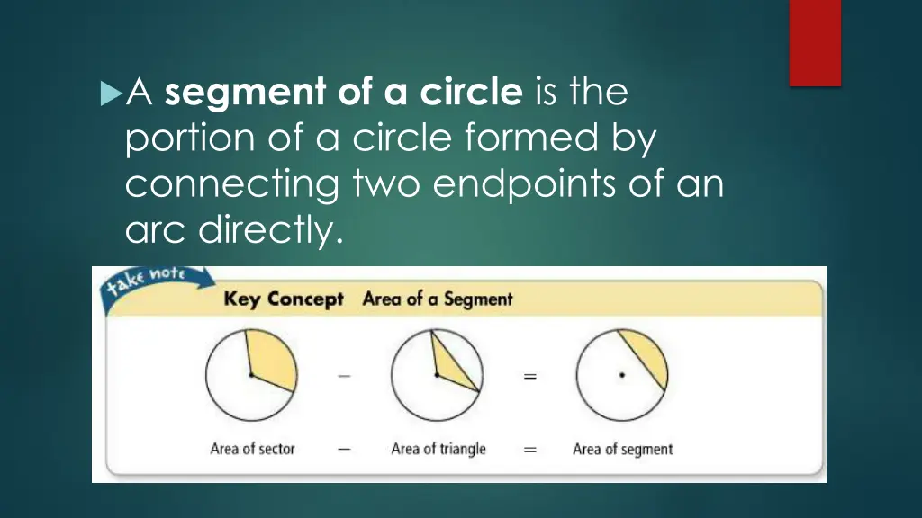 a segment of a circle is the portion of a circle