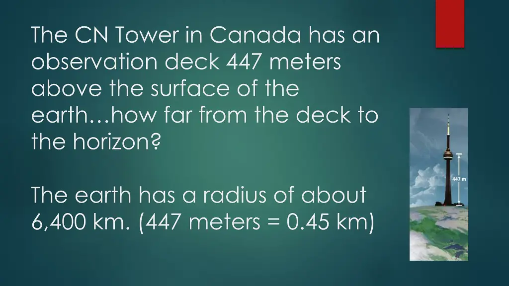 the cn tower in canada has an observation deck