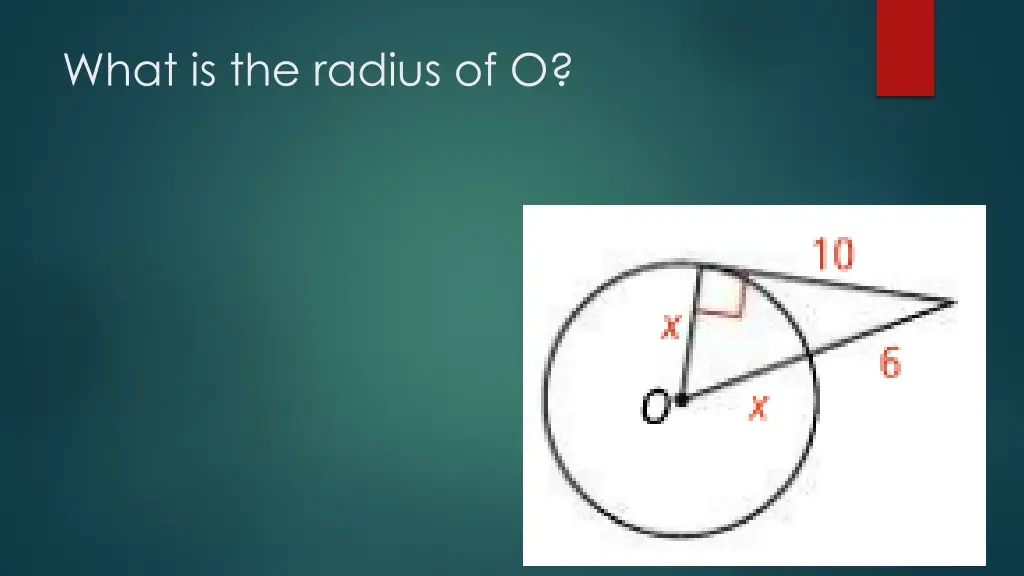 what is the radius of o