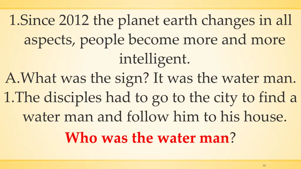 1 since 2012 the planet earth changes