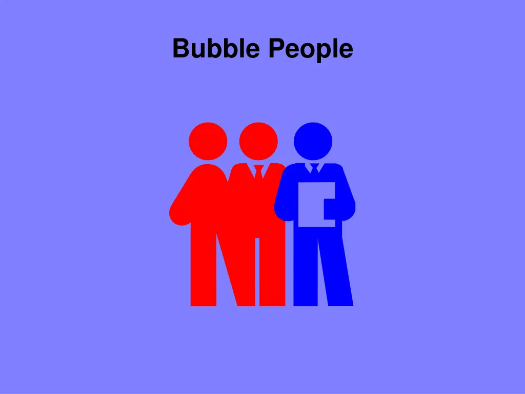 bubble people