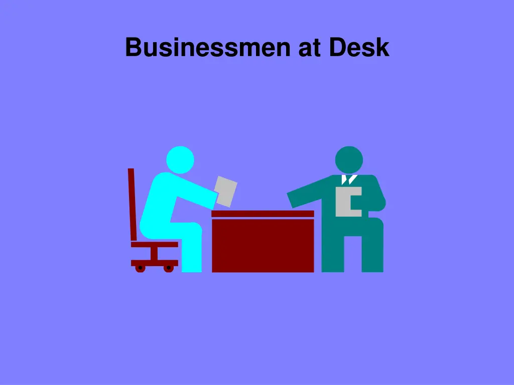 businessmen at desk