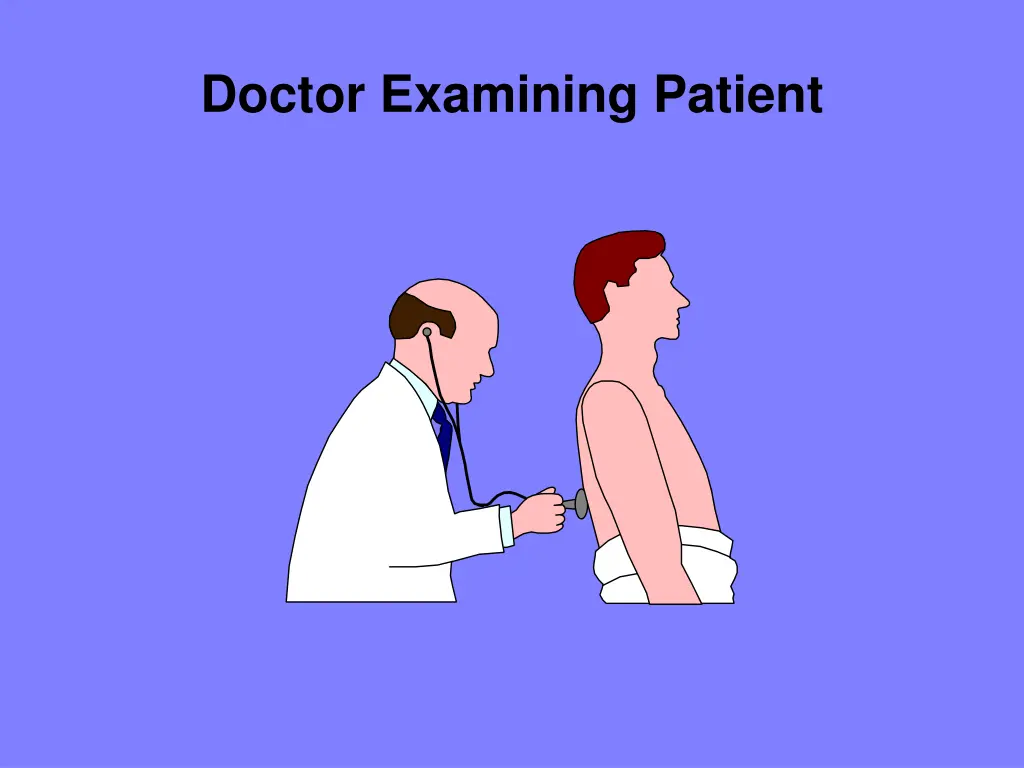 doctor examining patient