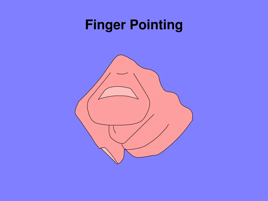 finger pointing