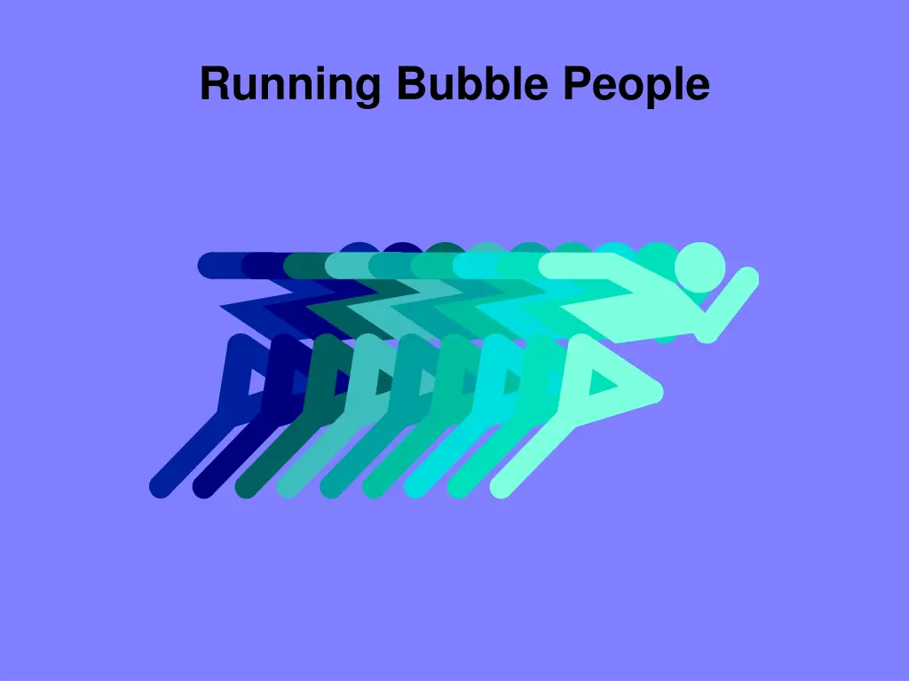running bubble people