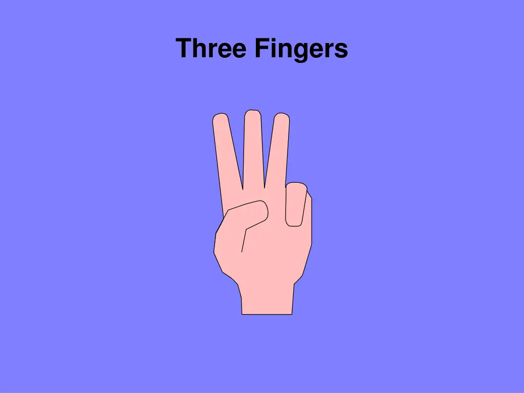 three fingers