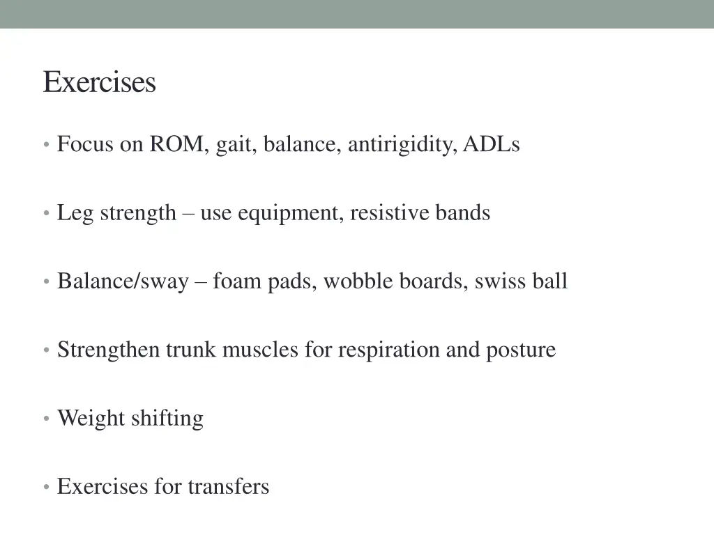 exercises
