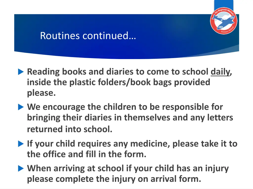 routines continued 1