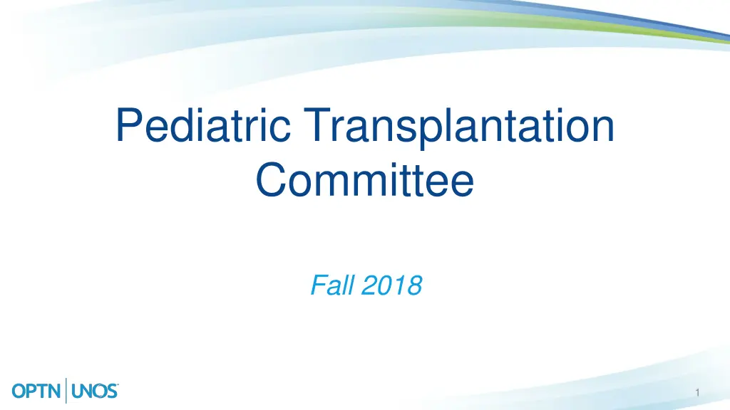 pediatric transplantation committee