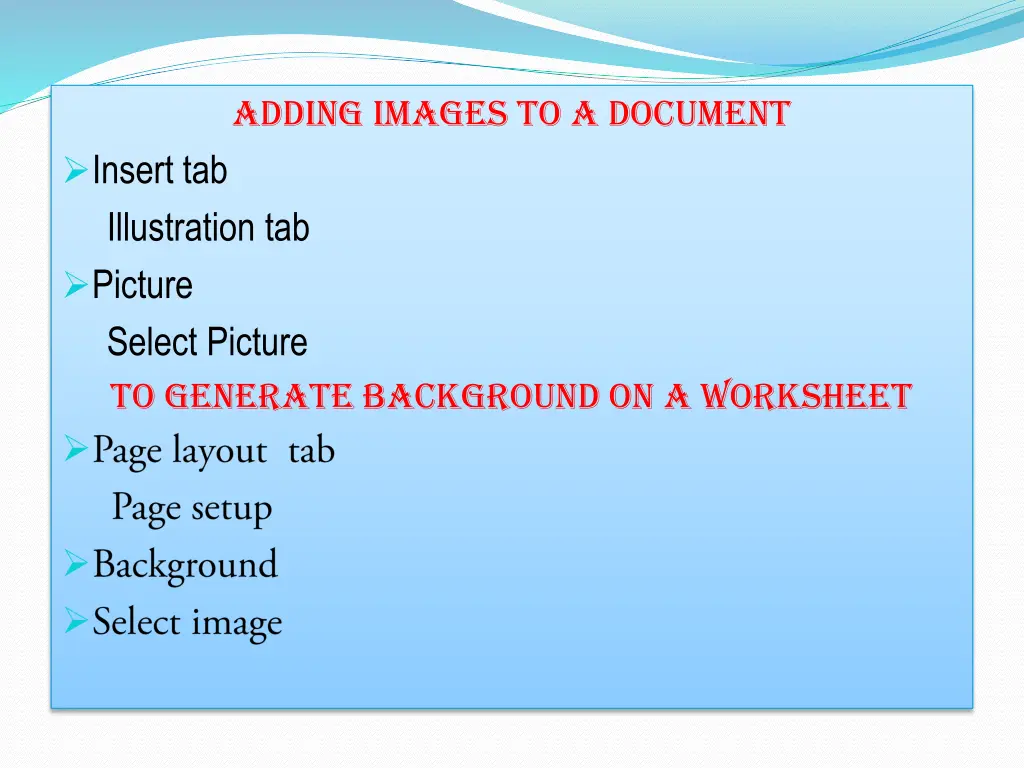 adding images to a document