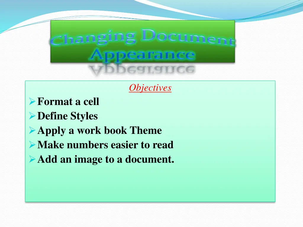 objectives 1