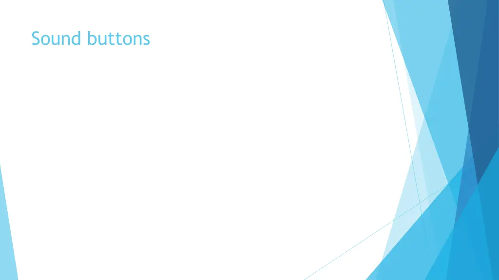 sound buttons