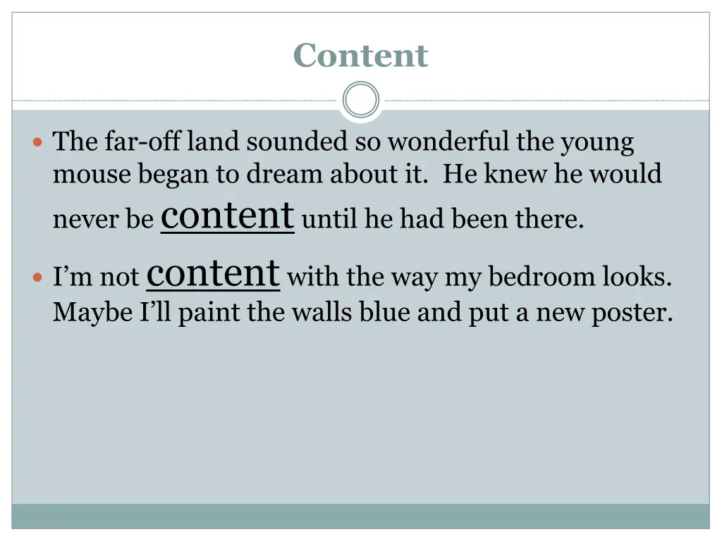 content