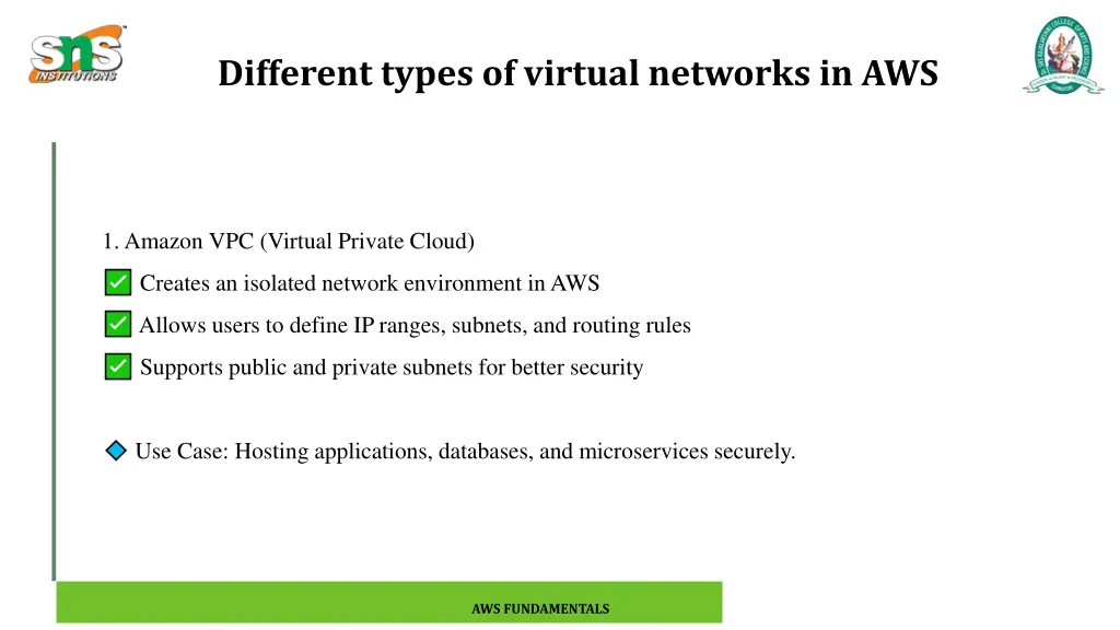 different types of virtual networks in aws 1