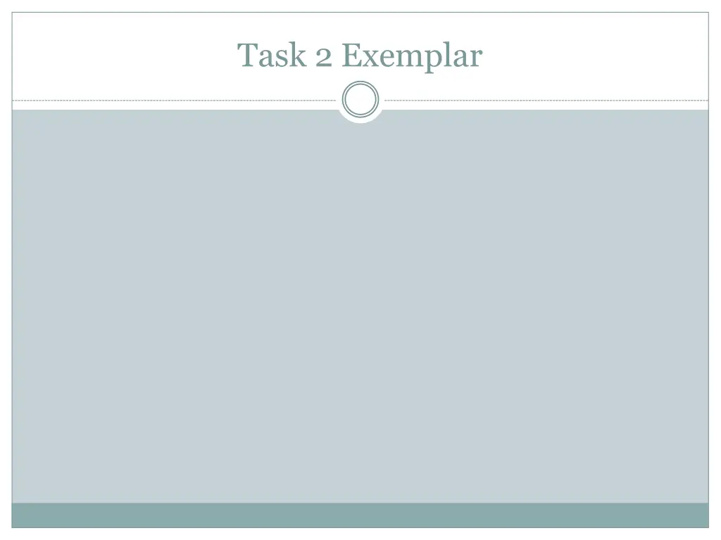 task 2 exemplar