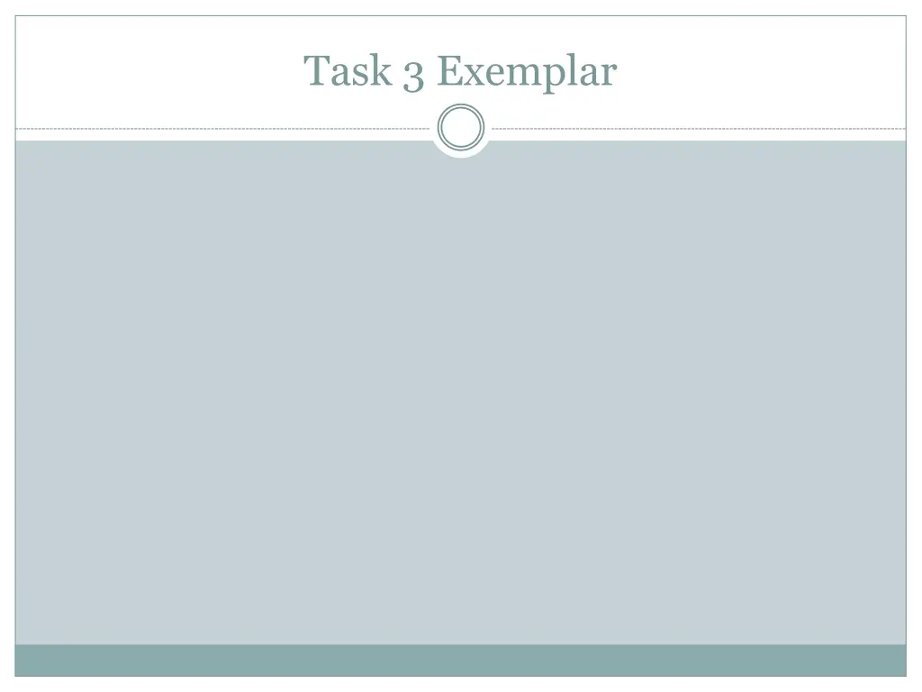 task 3 exemplar