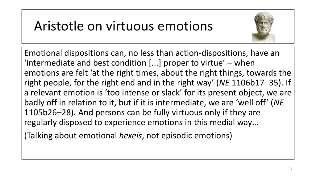 aristotle on virtuous emotions