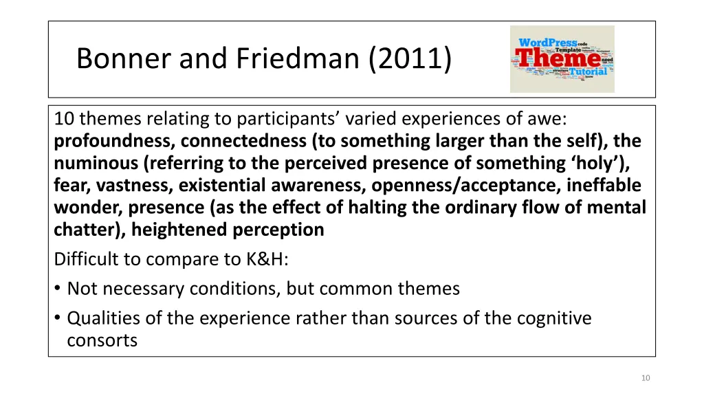 bonner and friedman 2011