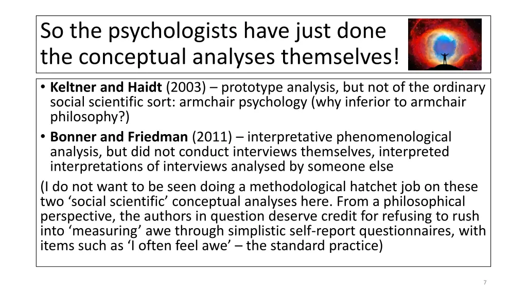so the psychologists have just done