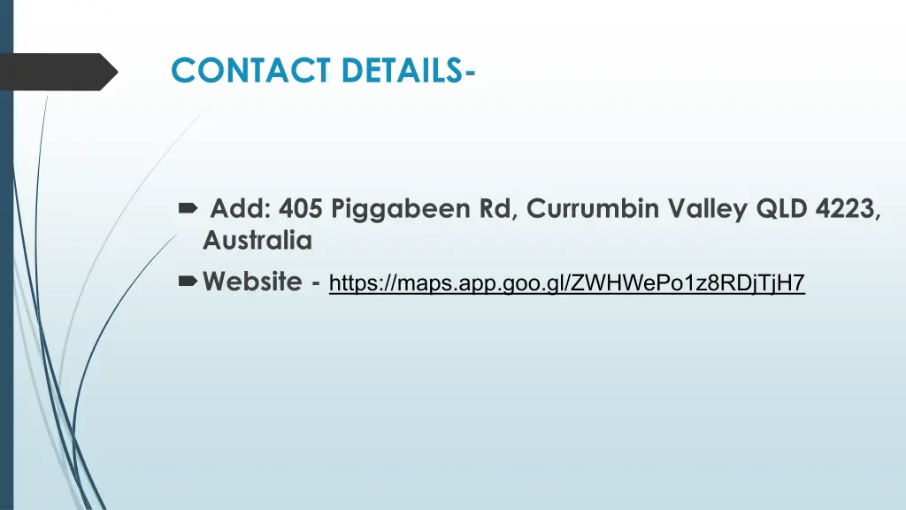 contact details