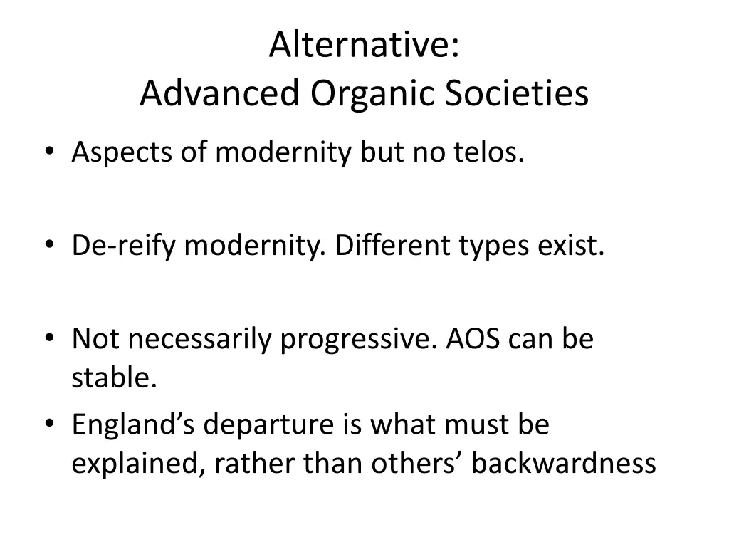alternative