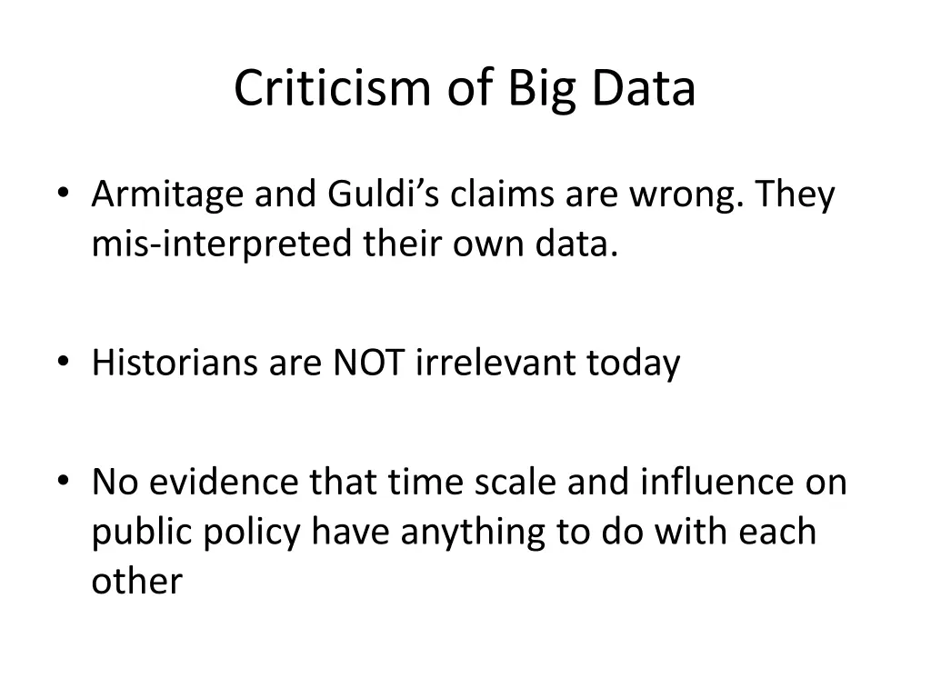 criticism of big data