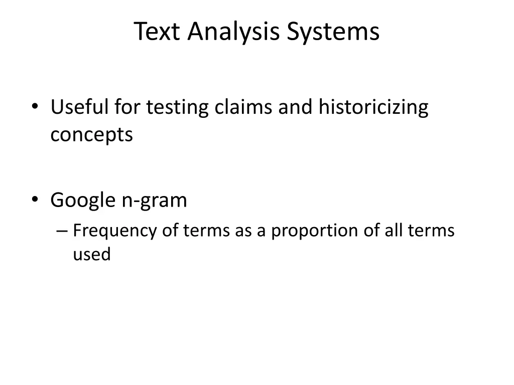 text analysis systems
