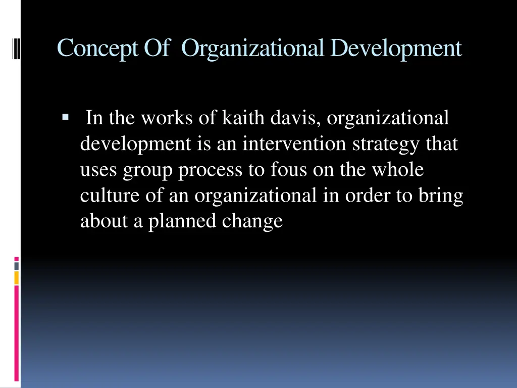 concept of organizational development