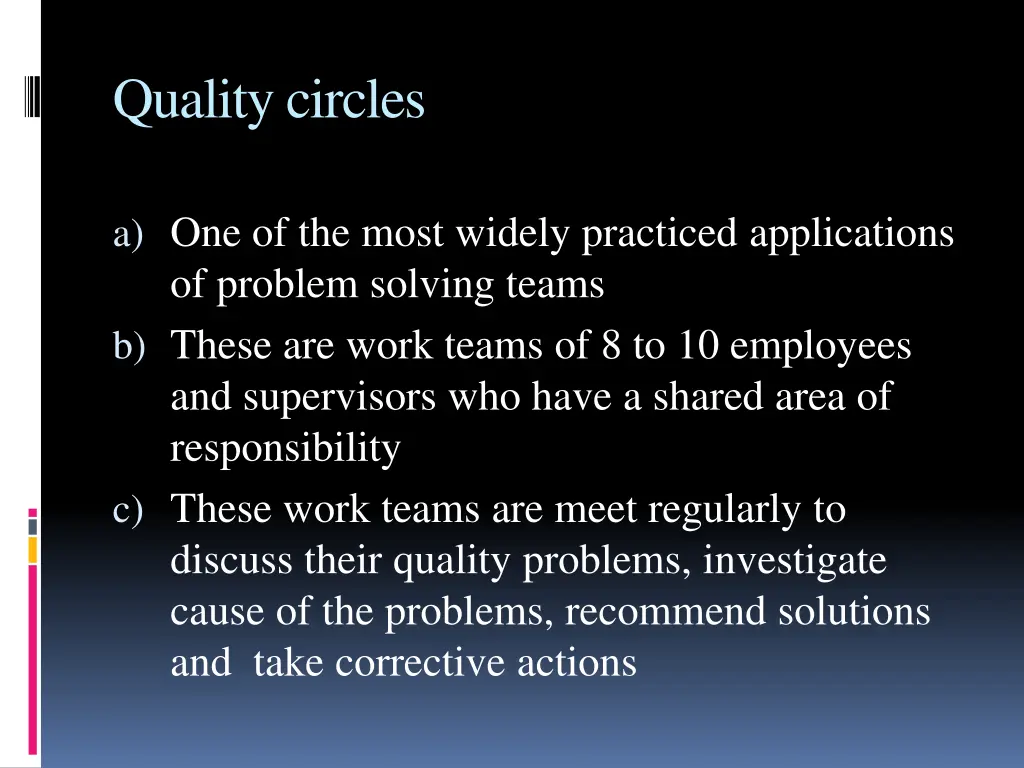 quality circles