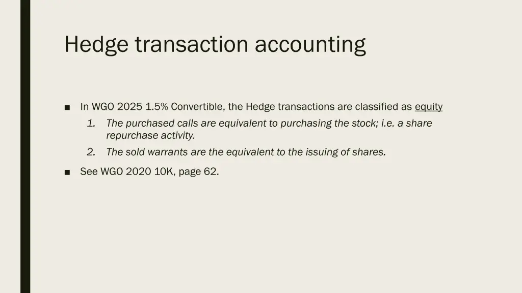 hedge transaction accounting