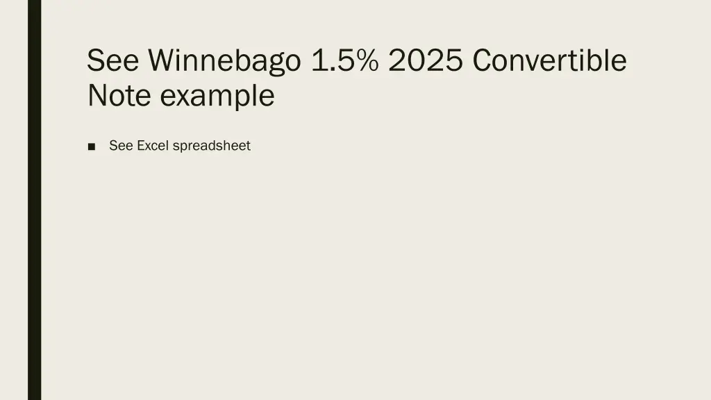 see winnebago 1 5 2025 convertible note example