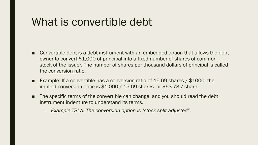 what is convertible debt