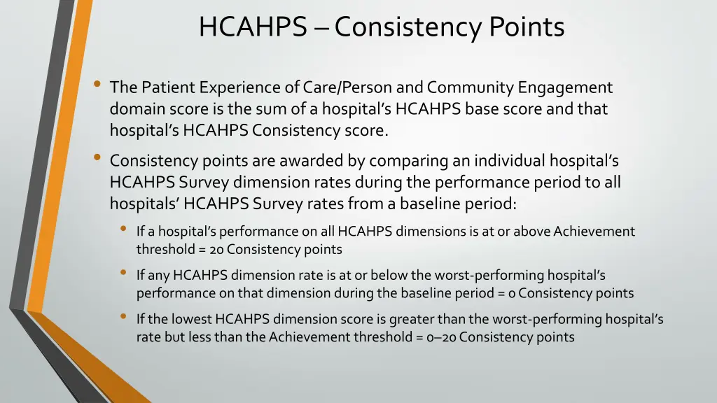hcahps consistency points
