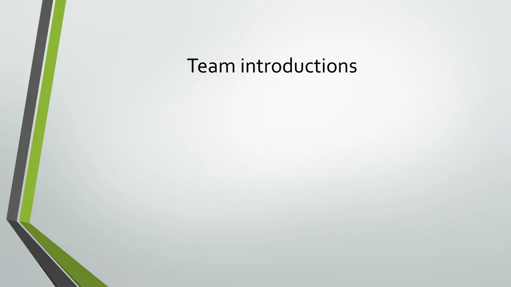 team introductions
