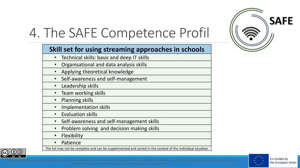 4 the safe competence profil