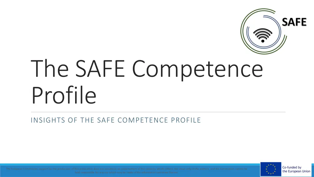the safe competence profile